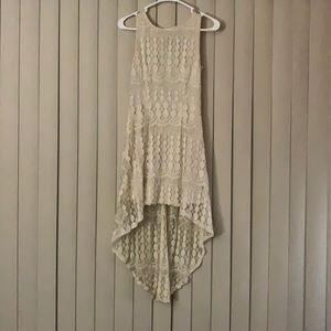 High-low lace dress